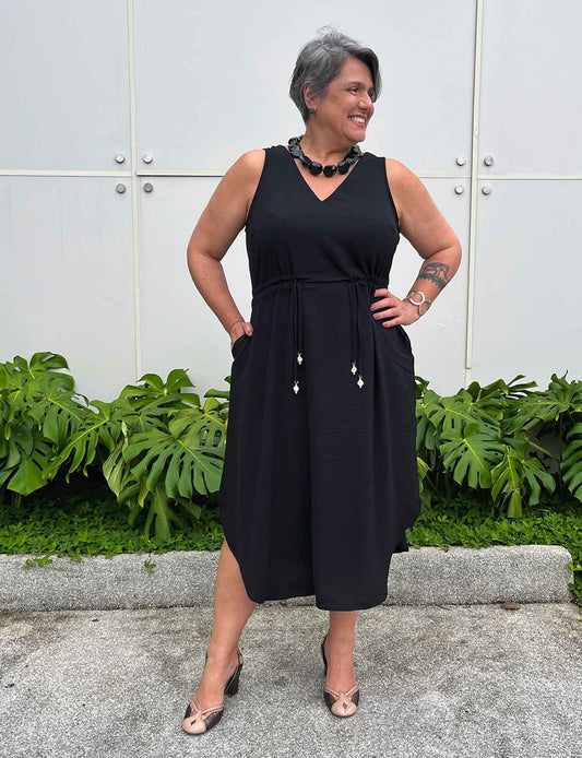 Vestido Midi Plus Size Regata