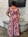 Macacão Pantalona Plus Size com Lastex Bege e Vermelho