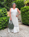 Vestido Viscose Plus Size Longo Regata Guipir