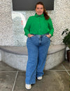 Calça Jeans Wide Plus Size