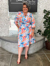 Saia Plus Size Transpassada Estampada