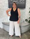 Regata Plus Size Básica Viés