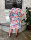 Saia Plus Size Transpassada Estampada