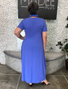 Vestido Longo Amplo Violeta Plus