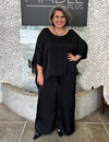 Conjunto Plus Size Bata e Calça Pantalona