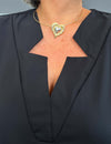 Blusa Plus Size Decote Estrela Lisa