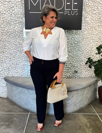 Calça Scuba Plus Size