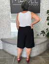 Bermuda Alfaiataria  Plus Size Preta