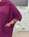 Blusa Bata Plus Size Ampla Lisa