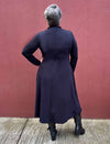 Vestido Midi Plus Size Manga Longa Moletinho