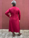 Vestido Midi Plus Size Manga Longa Moletinho