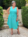 Vestido Midi Plus Size Regata