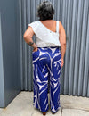 Calça Plus Size Pantalona Estampada