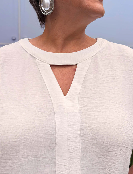 Blusa decote redondo