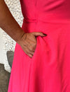 Vestido Midi Plus Size Cachecouer Regata Rosa Chiclete