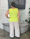 Regata Plus Size Básica Viés